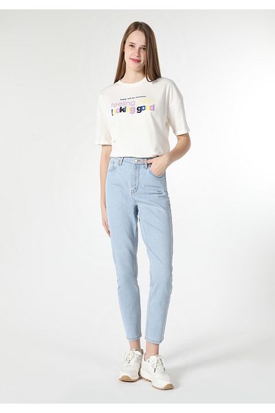 Colin's Maria Fit Talie înaltă Picior mic Pantaloni de damă albaștri Cl 1059104