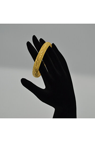 10 Gr 22 Ayar Su Dalgası Desenli Altın Bilezik