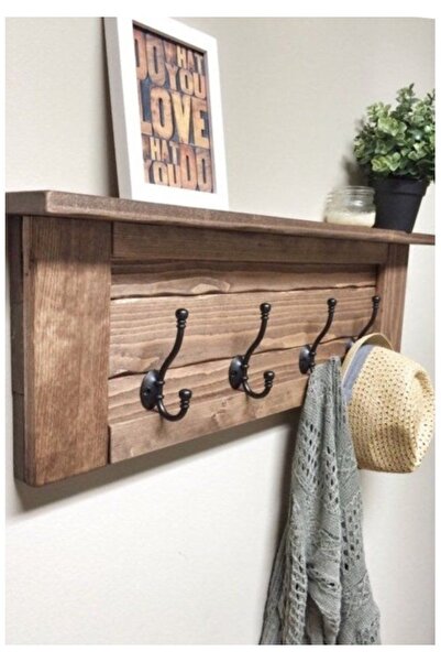 HaleVia Ahşap Dekoratif Askılık