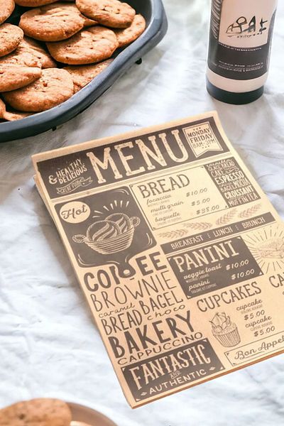 EA Home Concept 50 Pcs Self Pattern Oil Paper Vintage Newspaper Pattern Serving and Presentation Paper Mixed Pattern