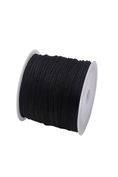 Choice 0.8 مم 45 متر أسود 50 ياردة 0.8 مم حبل نايلون للحرف اليدوية لصنع المجو...