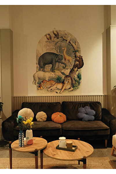 WALLHUMAN Boho - Bohem Tarz Oval Kemer Dekoratif Duvar Stickerı