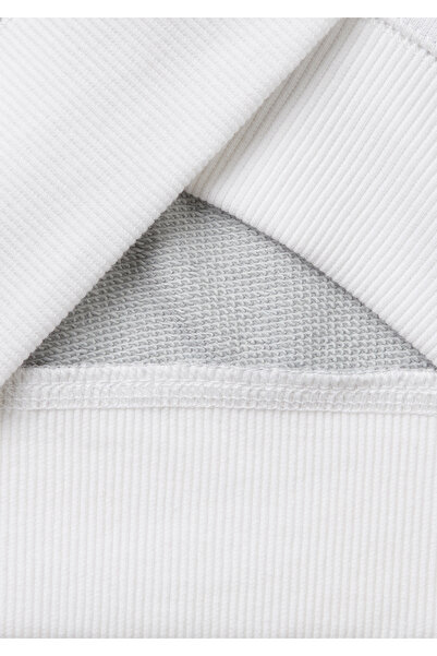 United Colors of Benetton Boy's Gray Mix Logo Sweatshirt