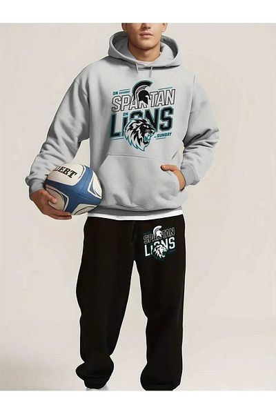 FULL TOLERANCE Yd Desing Oversize Lion Printed Top Set
