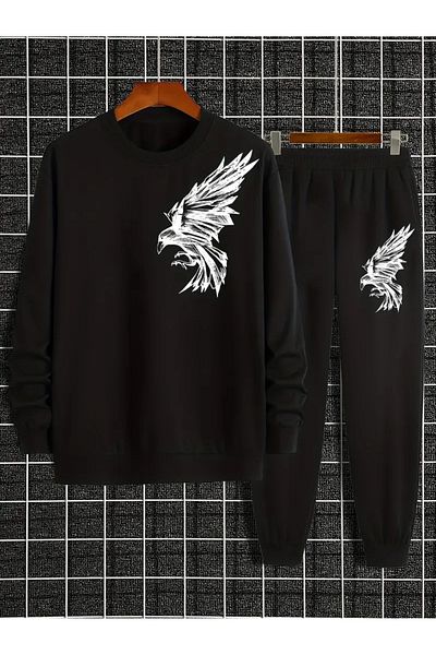 FULL TOLERANCE Yd Desing Sports Eagle Printed Underwear Suit for Men