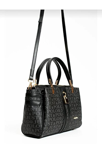 Just Polo Justpolo Lock Detailed Long Strap Women's Hand and Shoulder Bag