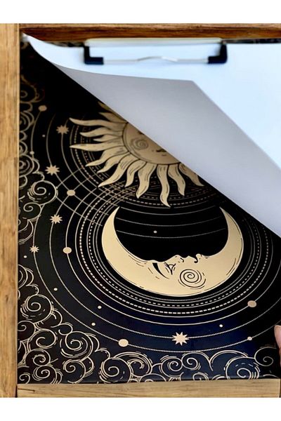 FFM Tarot Patterned Secretary Mystic Stylish Design!