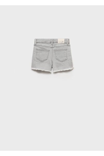 MANGO Baby Paçaları dikişsiz denim şort