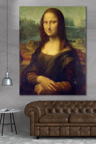 Hediyeler Kapında 50x70 Mona Lisa Duvar Kanvas Tablo