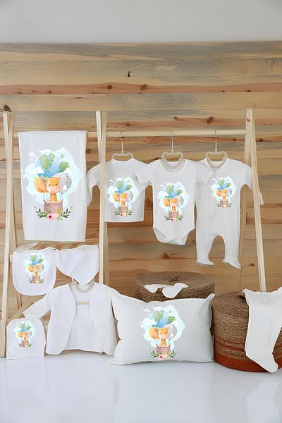 Moda Lime 100% Organic Cotton 11-pi Hospital Exit Set