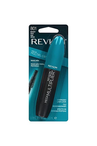 Revlon Mega Multiplier Mascara, Blackest Black, 0.28 Fluid Ounce
