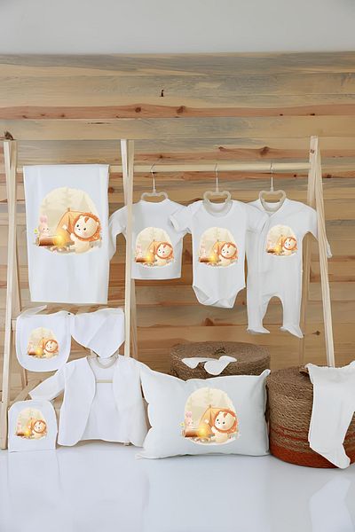 Moda Lime 100% Organic Cotton 11-pi Hospital Exit Set
