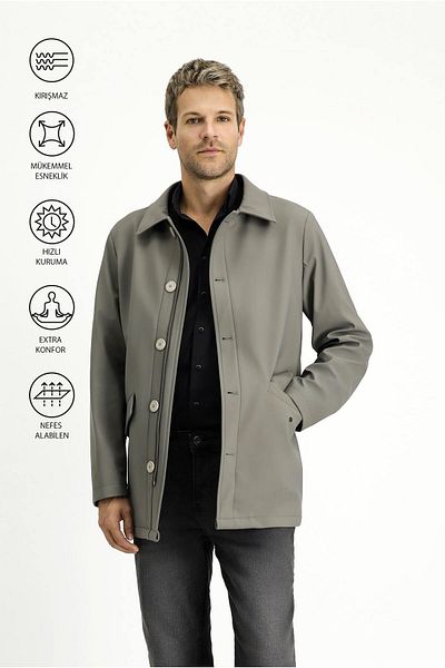 Kiğılı Techno-Line Lycra Top Coat & Trench Coat