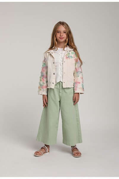 Escabel Pantaloni largi din gabardină pentru fete