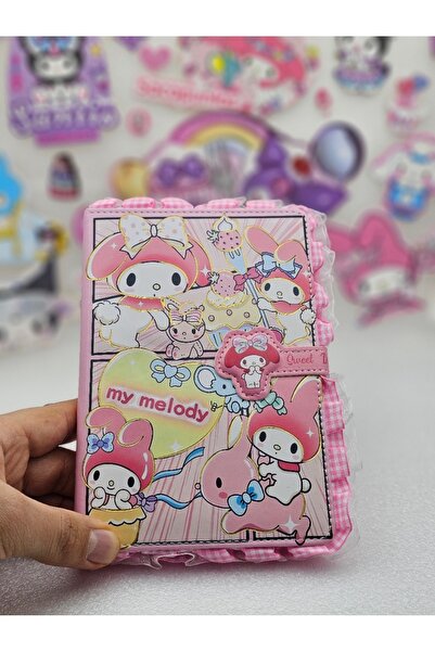 Meyra Accessories Sanrio Kawaii My Melody Caiet de lux cu copertă moale Agend...
