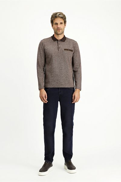 Kiğılı Polo Neck Regular Fit Cotton Sweatshirt