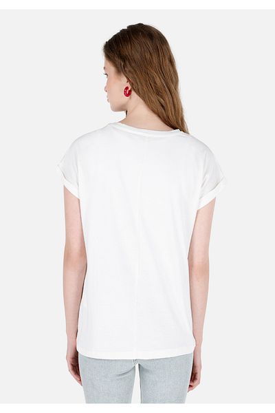 Colin's Tricou alb pentru femei - mâneci