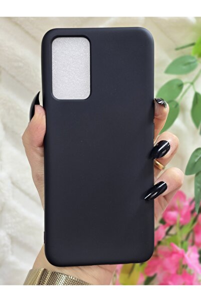 Magic Ring OPPO A16 / A55 Uyumlu İçi Kadife Siyah Telefon Kılıfı