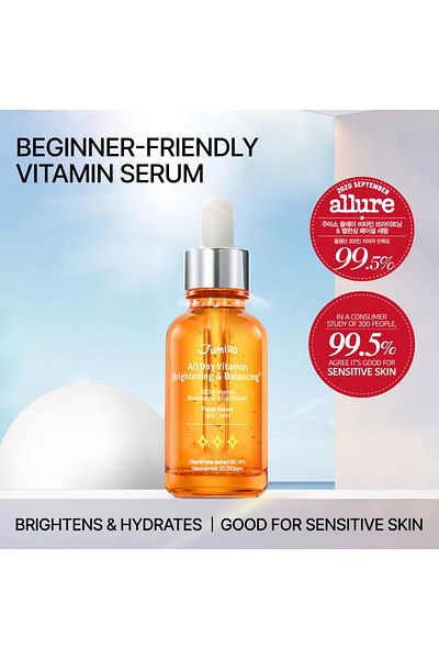 Jumiso All Day Vitamin Serum, Brightening & Balancing, 30ml, 86.14% Vitamin Tree Extract