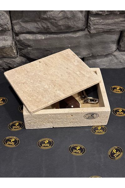 Polen Stone Travertine Natural Stone Box 20X15X8