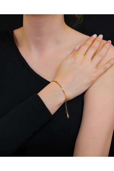 MARCİELO Accessories Çelik Bileklik Gold Renk Stellar Grace İnce ve Hafif