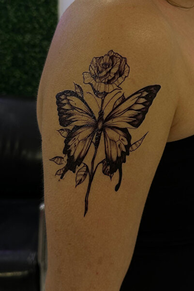 TAKIŞTIR Geçici Kelebek Figürlü Büyük Boy Dövme Tattoo