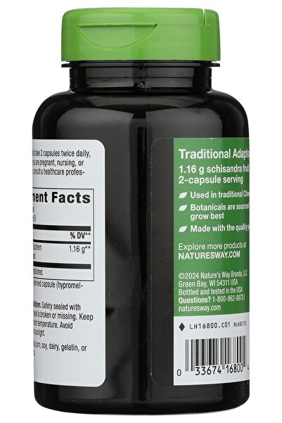 Nature's Way Schisandra Fruit, 1,160 Mg Per Serving, 100 Count