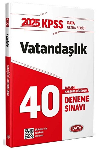 Data Yayınları Data 2025 KPSS Vatandaşlık Ultra 40 Deneme Çözümlü Data Yayınları