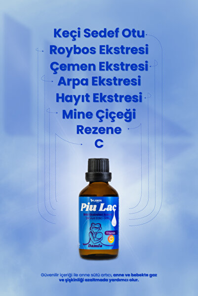 Lamos Piu Lac Emziren Anneler Için Süt Artırıcı Damla