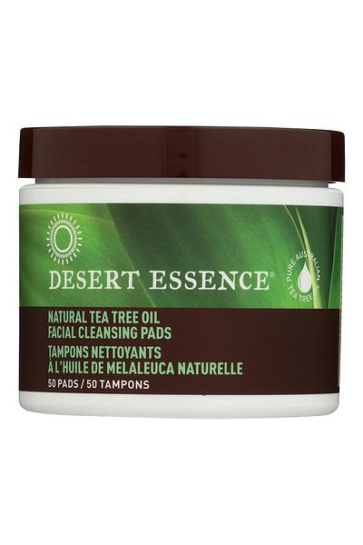 Desert Essence Facial Cleansing Pads, Natural Tea Tree Oil 50 ea