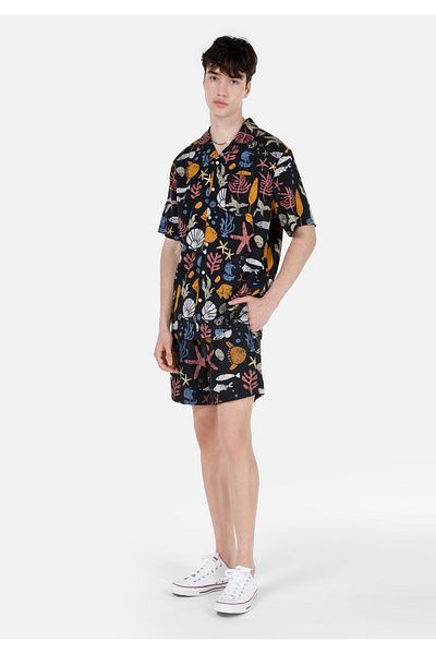 Colin's Regular Fit Men's Black Swim Shorts