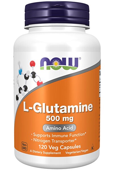 Now Foods Supplements, L-Glutamine 500 mg, Nitrogen Transporter*, Amino Acid, 120 Veg Capsules