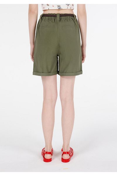 Colin's Slim Fit Low Waist Women's Green Shorts