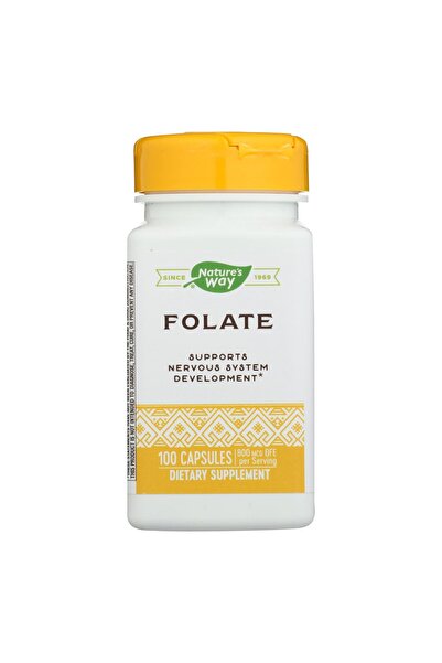 Nature's Way Folic Acid, 800 mcg, 100 Capsules