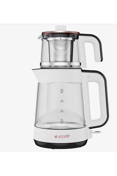 Arçelik Resi̇tal Led Lighted Glass Kettle Tea Maker Water Heater