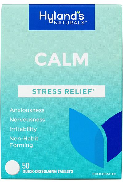 Hyland's Calm Tablets, Stress Relief Supplement, Natural Relief for Anxiousness, 50 Count
