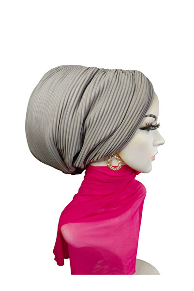 Balbaytesettur Boneta gri plisată fără umplutură