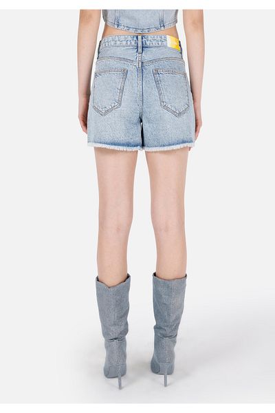 Colin's Pantaloni scurți de jeans albastru cu talie înaltă