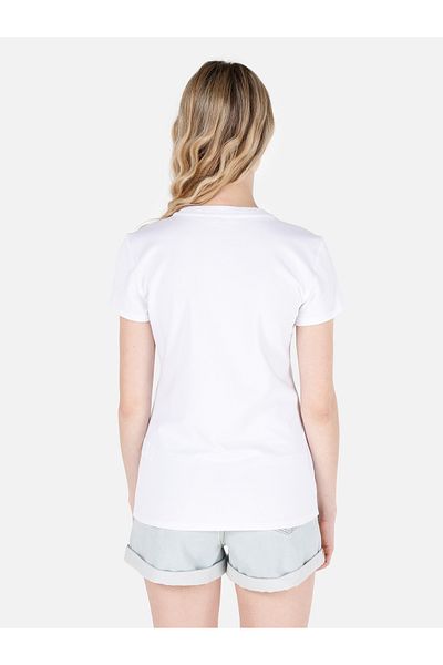 Colin's Tricou alb de damă cu mânecă scurtă