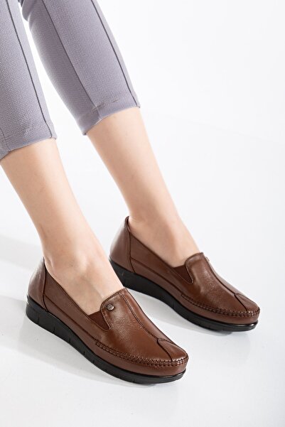 By Yağlıoğlu 92101 Ορθοπεδικά γυναικεία δερμάτινα παπούτσια είναι κατάλληλα γ...