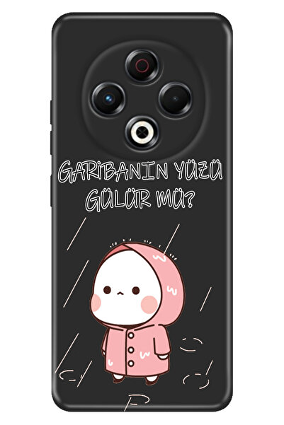 TECNO Spark 30 KL6 Kılıf Kamera Koruma Silikon Baskılı Garibanın Yüzü