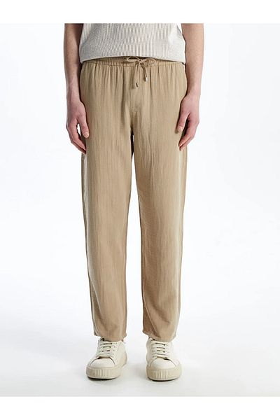 LC Waikiki Ανδρικό παντελόνι LCW Vision Beige Standard Fit