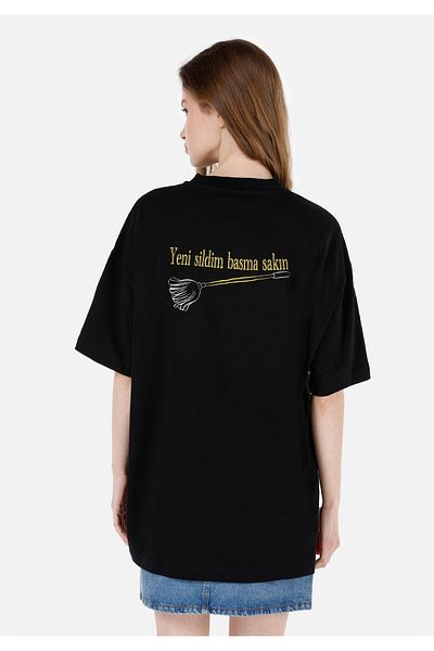 Colin's Unisex Lilseb Slogan Black T-Shirt