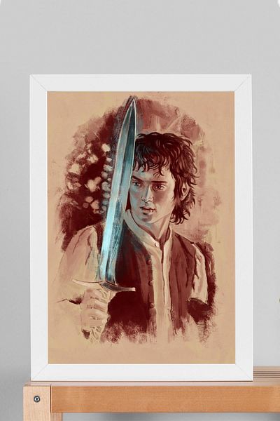 Saturn Pictură înrămată Stăpâna Inelelor - Pictură poster Frodo Baggins