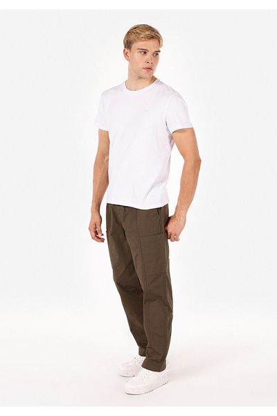 Colin's Relaxed Fit Mid Waist Wide Leg Men's Green Trousers