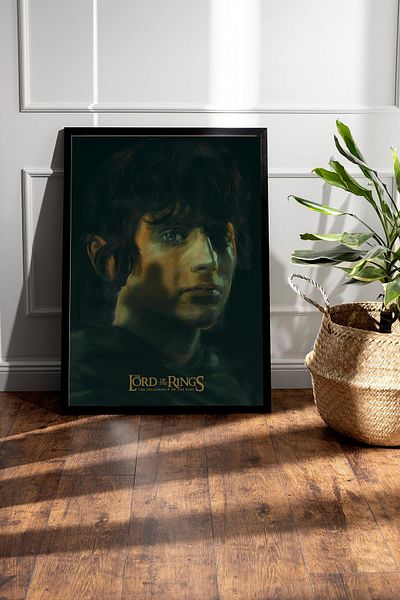 Saturn Tablou înrămat Stăpâna Inelelor - Poster de film Fraternity of Rings