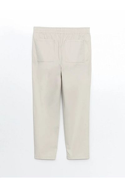 LC Waikiki Ανδρικό παντελόνι XSIDE Beige Comfortable Fit Gabardine