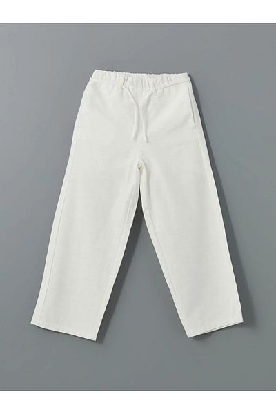 LC Waikiki Lcw Eco Ecru Elastic Waist Girl's Trousers