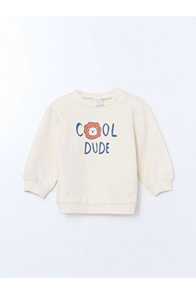 LC Waikiki Lcw Bisiklet Yaka Baskılı Erkek Bebek Sweatshirt Ve Eşofman Alt 2'li