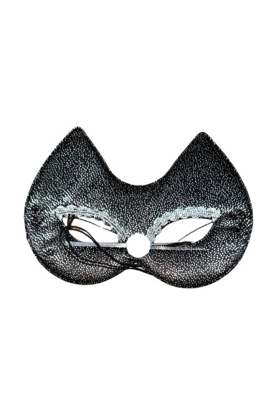 Niyet Siyah Desenli Kedi Göz Maskesi - Kostüm Partileri , Maskeli Balo Aksesu...